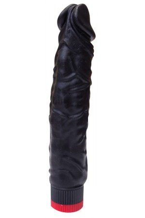 Вибромассажер реалистик черный 19,5 см