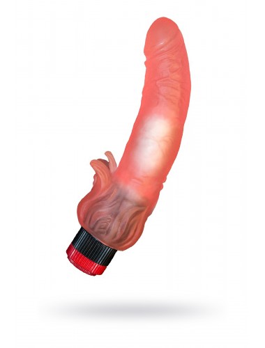 Вибромассажёр гелевый розовый 18,5 см