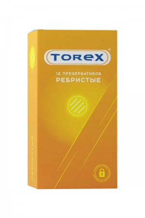 Презервативы ребристые torex №12