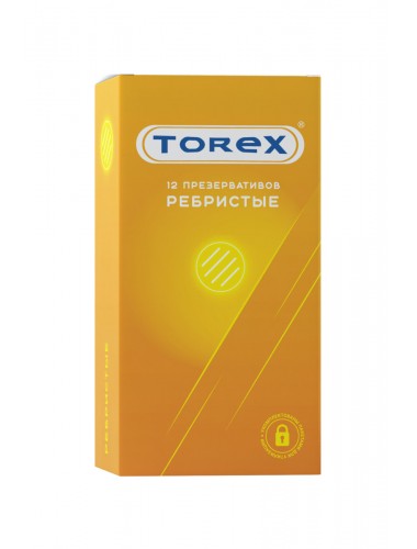 Презервативы ребристые torex №12