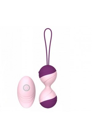 Вагинальные шарики с вибрацией и пультом april фиолетовый 