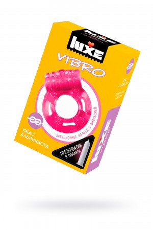 Виброкольцо ужас альпиниста + презерватив luxe vibro 1 шт