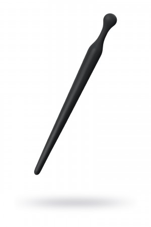 Уретральный плаг силиконовый черный 8 см