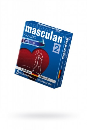 Презервативы masculan classic dotty с пупырышками 3 шт