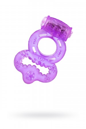 Виброкольцо фиолетовое с бантиком