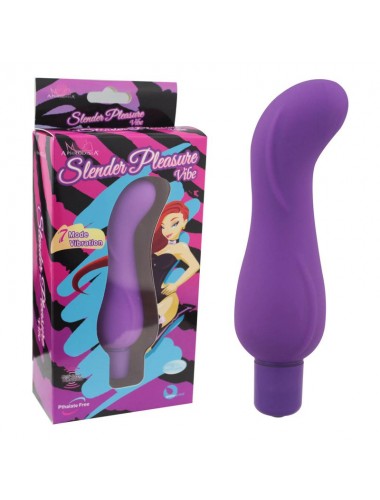 Минивибратор slender pleasure фиолетовый 12,5 см