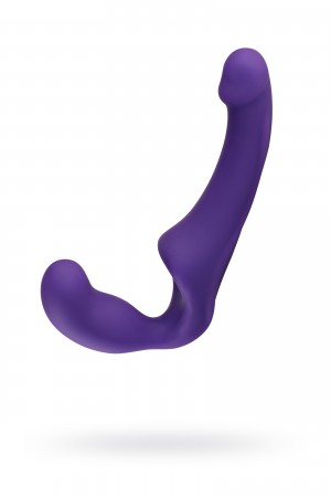 Двухсторонний страпон без ремешков share фиолетовый 16 см