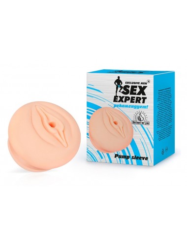 Насадка на помпу sex expert вагина телесная 5,5 см