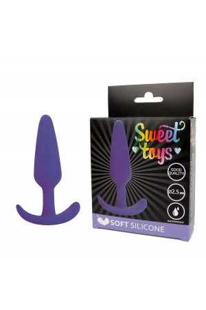 Анальная втулка sweet toys фиолетовая 10 см