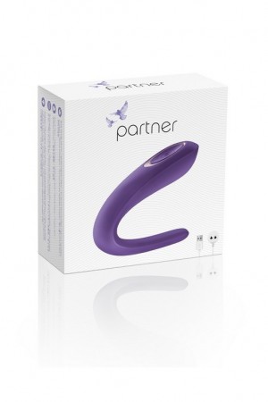 Многофункциональный стимулятор для пар satisfyer partner toy фиолетовый