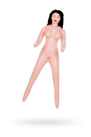 Кукла надувная брюнетка с вставкой вагина и анус 3 отверстия