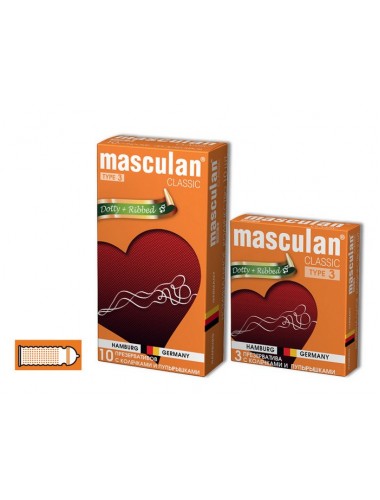 Презервативы masculan classic 3 с колечками и пупырышками 3 шт