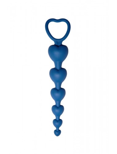 Анальная цепочка love beam синий 19 см