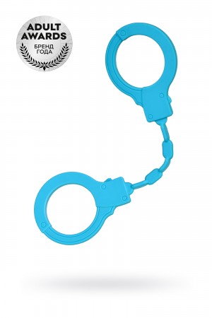 Силиконовые наручники a-toys голубые 33 см