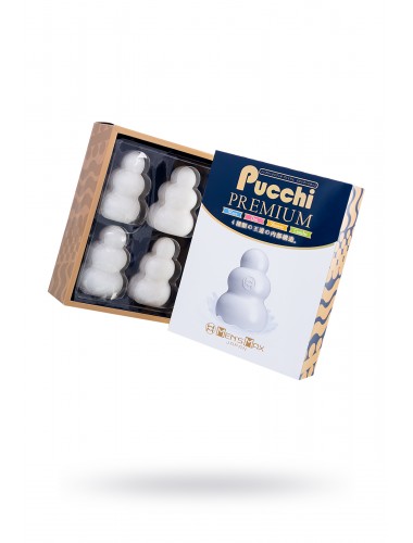 Набор нереалистичных мастурбаторов pucchi premium mensmax белый 6,5 см