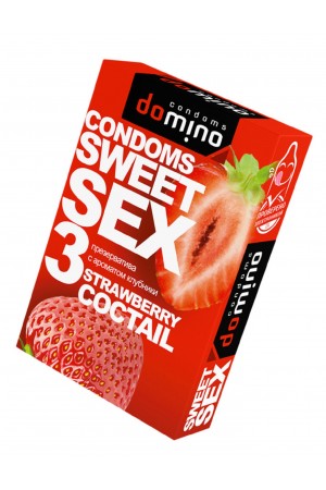 Презервативы для орального секса luxe sweetsex клубника №3