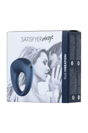 Эрекционное кольцо на пенис satisfyer rings синее 5,5 см