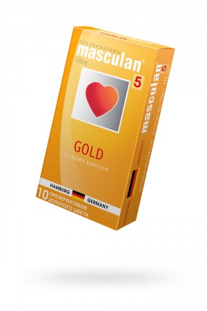 Презервативы masculan 4 ultra золотого цвета 10 шт
