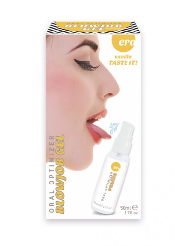 Съедобный гель gel optimizer для орального секса с охлаждающим эффектом со вкусом ванили 50 мл