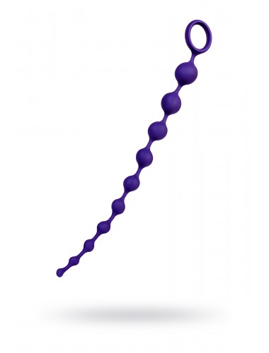Анальная цепочка todo by toyfa grape силикон фиолетовая 35 см