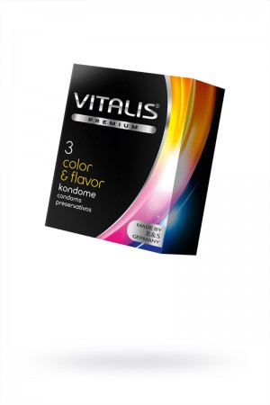 Презервативы ''vitalis'' premium color & flavor №3