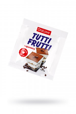 Съедобная гель-смазка tutti-frutti со вкусом тирамису 4г 