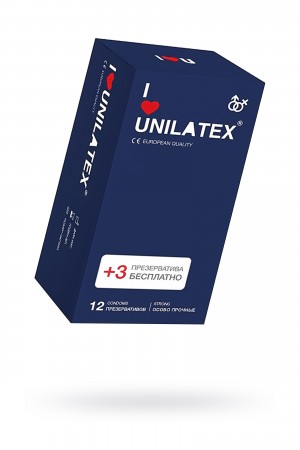 Презервативы unilatex extra strong гладкие №15 шт