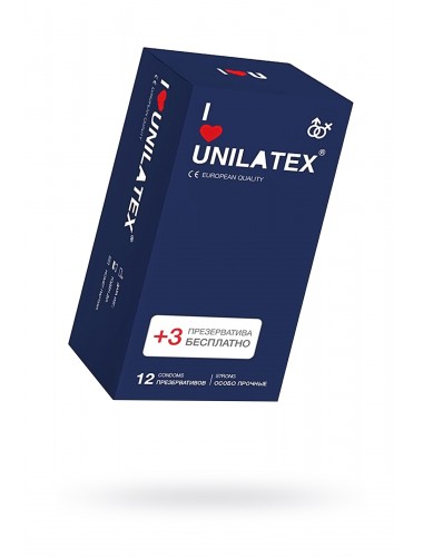 Презервативы unilatex extra strong гладкие №15 шт