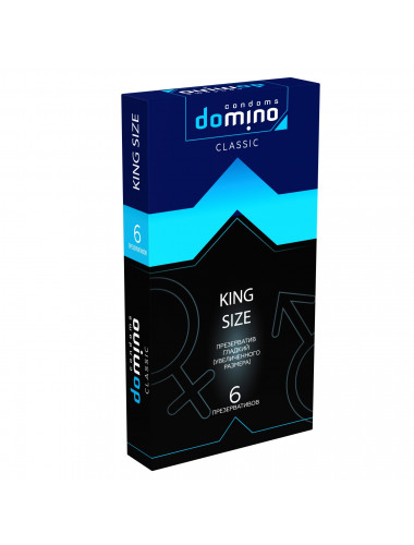 Презервативы luxe  domino classic king size 6 шт