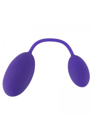 Анальный и вагинальный шарики gogasm фиолетовый