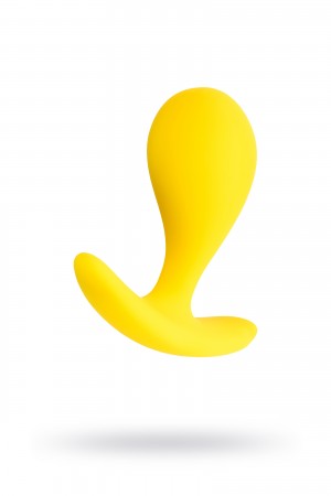 Анальная втулка todo by toyfa blob желтая 5,5 см