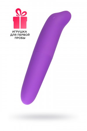 Вибратор штучки-дрючки из силикона фиолетовый 12 см