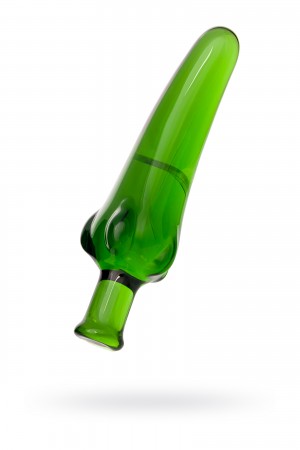 Фаллоимитатор стекло зеленый перчик 15,5 см