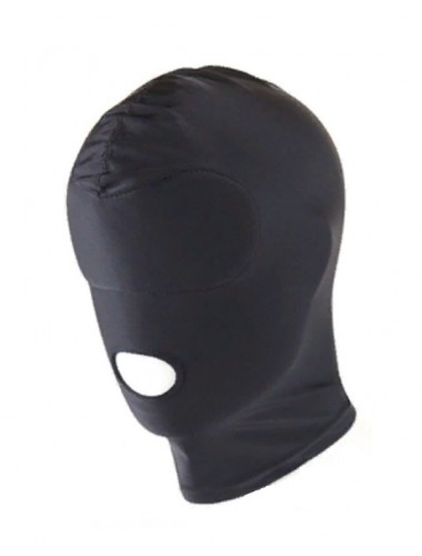 Маска-шлем с открытым ртом черная