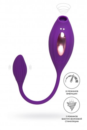 Вакуумный стимулятор клитора ginny фиолетовый 31 см