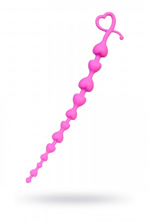 Анальная цепочка todo by toyfa розовая 34 см 