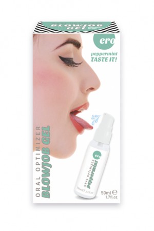 Съедобный гель gel optimizer для орального секса с охлаждающим эффектом со вкусом мяты 50 мл