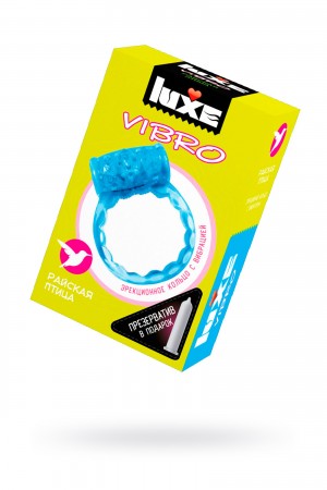 Виброкольцо райская птица + презерватив luxe vibro 1 шт