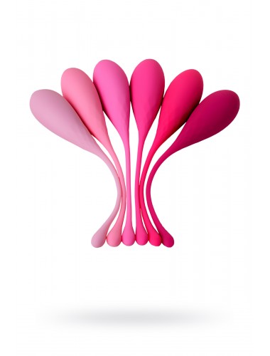 Набор вагинальных шариков eromantica k-rose силикон розовый 6 шт