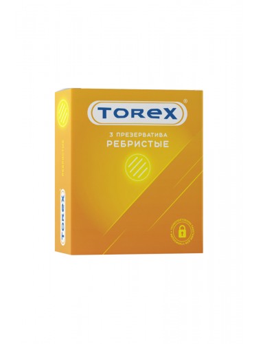 Презервативы ребристые torex №3