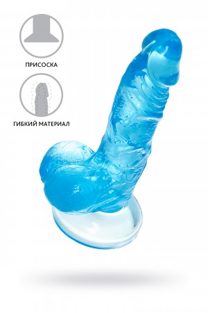 Реалистичный фаллоимитатор a-toys indy голубой 15,8 см