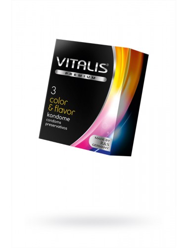 Презервативы vitalis premium color & flavor №3