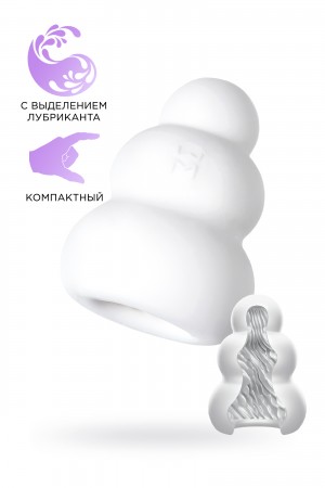 Мастурбатор нереалистичный mensmax pucchi cream белый 6,5 см