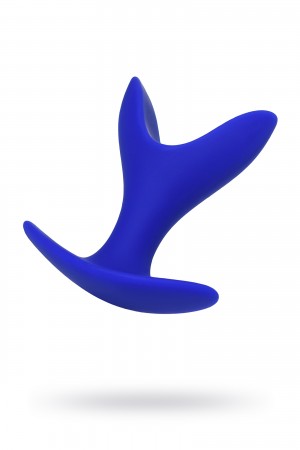 Расширяющая анальная втулка todo by toyfa bloom синяя 8,5 см