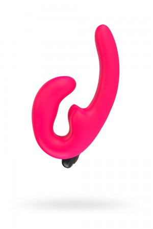 Двухсторонний страпон без ремешков sharevibe розовый 22 см