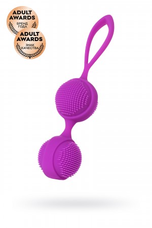 Вагинальные шарики с ресничками nuby фиолетовые 3,8 см