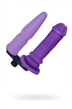Сменная двойная насадка для секс машин diva фаллос фиолетовая 16 см
