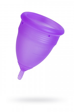 Гигиеническая менструальная чаша eromantica фиолетовая s