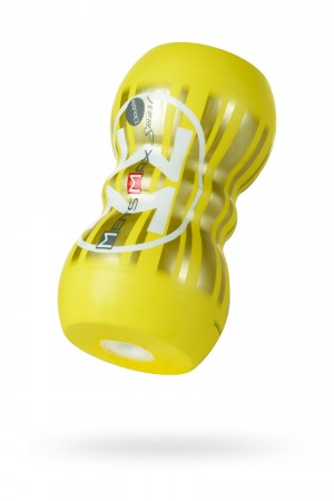 Мастурбатор нереалистичный smart doubble желтый 14,5 см
