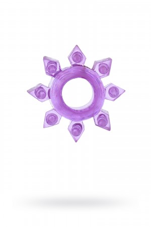 Кольцо гелевое с шишечками фиолетовое